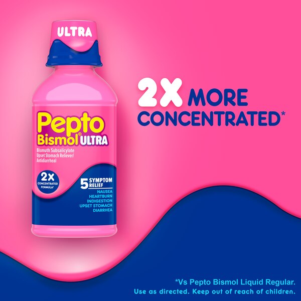 Pepto Bismol Ultra 5 Symptom Relief Liquid
