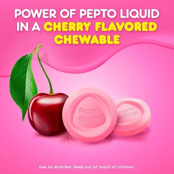 Pepto Bismol, 5 Symptom Relief Chewable Tablets