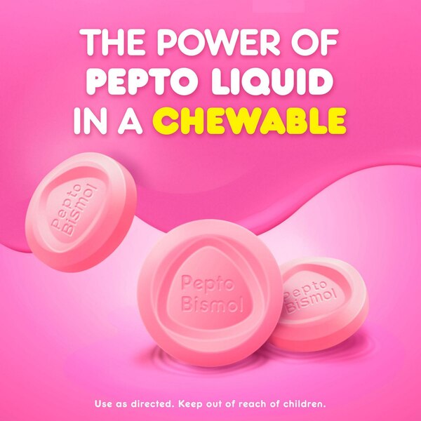 Pepto Bismol, 5 Symptom Relief Chewable Tablets