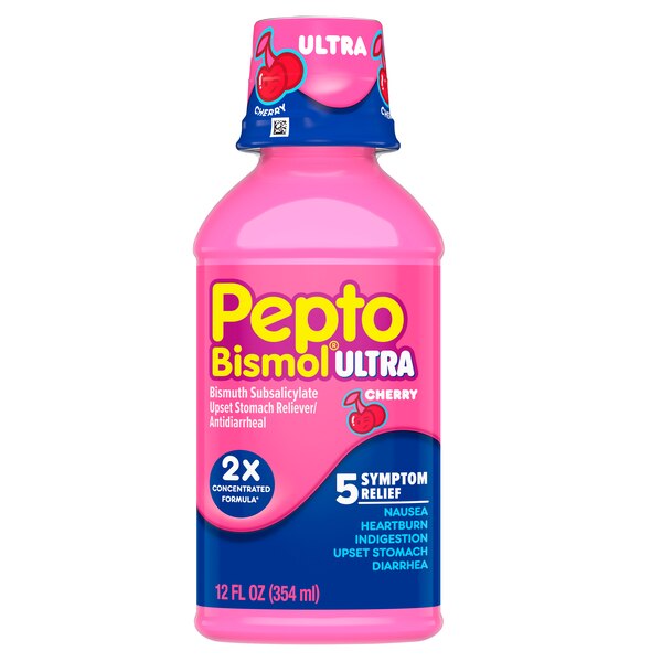 Pepto Bismol Liquid Ultra, Cherry Flavor, 12 OZ