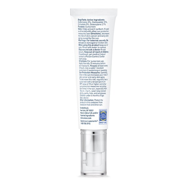 CeraVe Ultra-Light Face Moisturizer, SPF 30,  with Hyaluronic Acid, 1.7 OZ