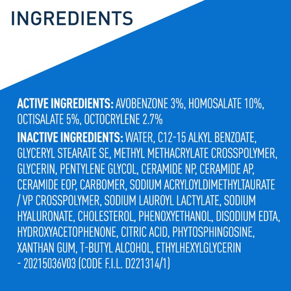 CeraVe Ultra-Light Face Moisturizer, SPF 30,  with Hyaluronic Acid, 1.7 OZ
