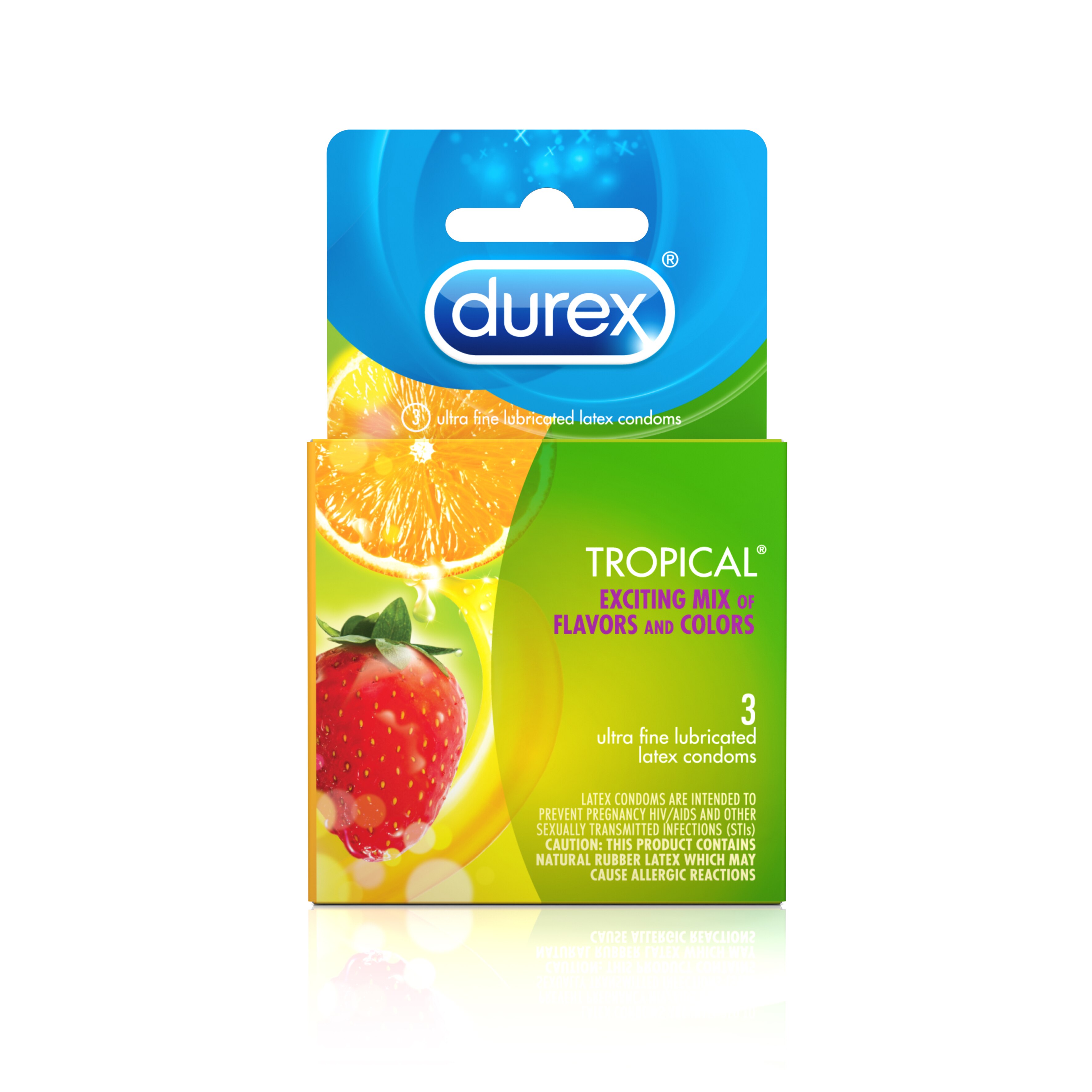 Durex Tropical Flavored Premium Condoms