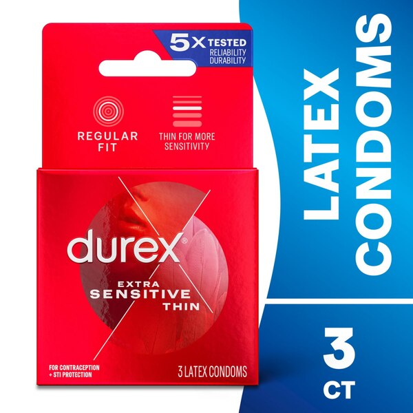 Durex Extra Sensitive Ultra Thin Lubricated Latex Condoms