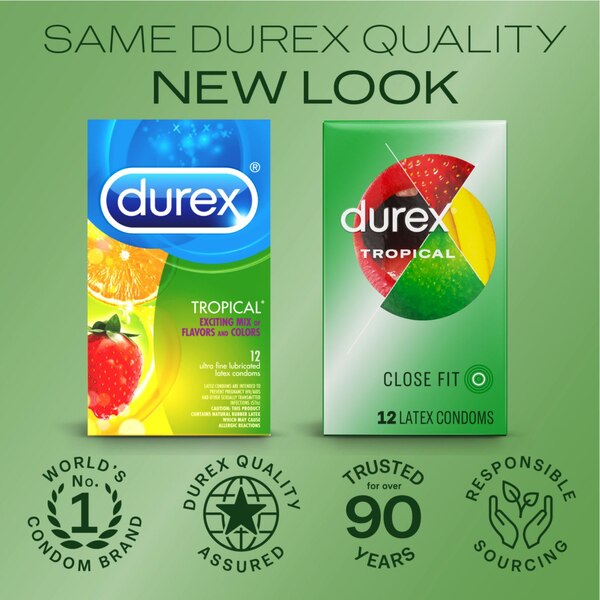 Durex Tropical Flavored Premium Condoms