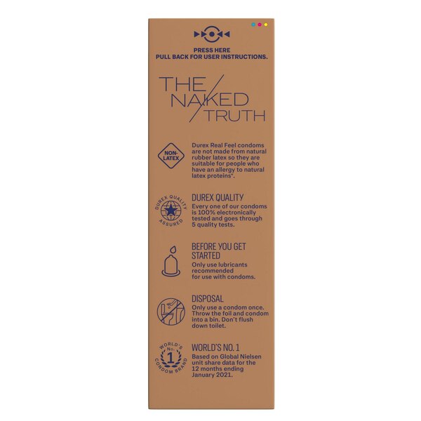 Durex Avanti Bare Real Feel Lubricated Non-Latex Condoms, 24 CT