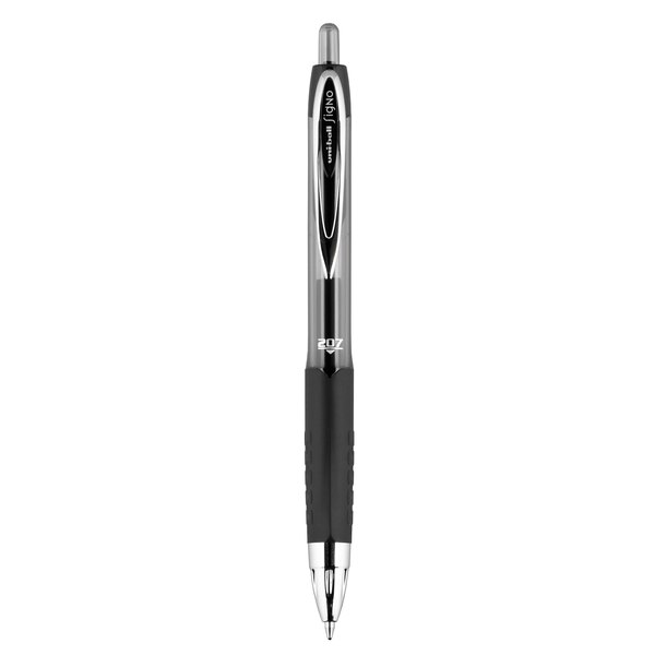 uni-ball 207 Black Gel Pens, 0.7 mm, 2 CT