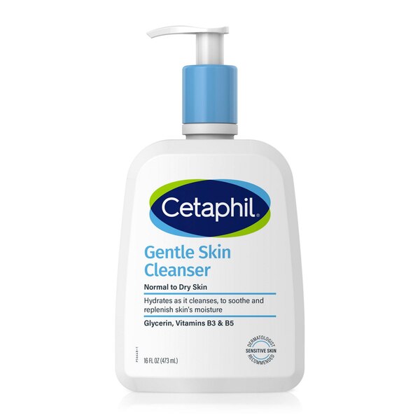 Cetaphil Hydrating Gentle Skin Cleanser for Dry to Normal Sensitive Skin, 16 OZ