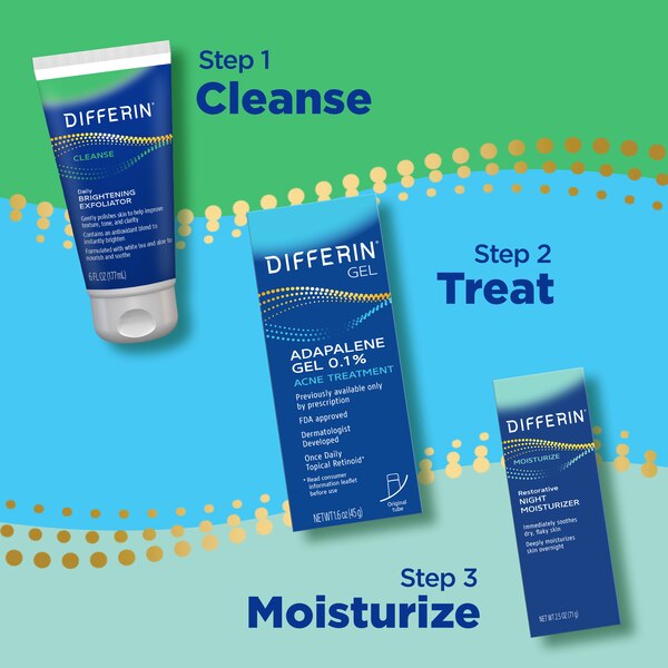 Differin Daily Brightening Exfoliator, 6 OZ