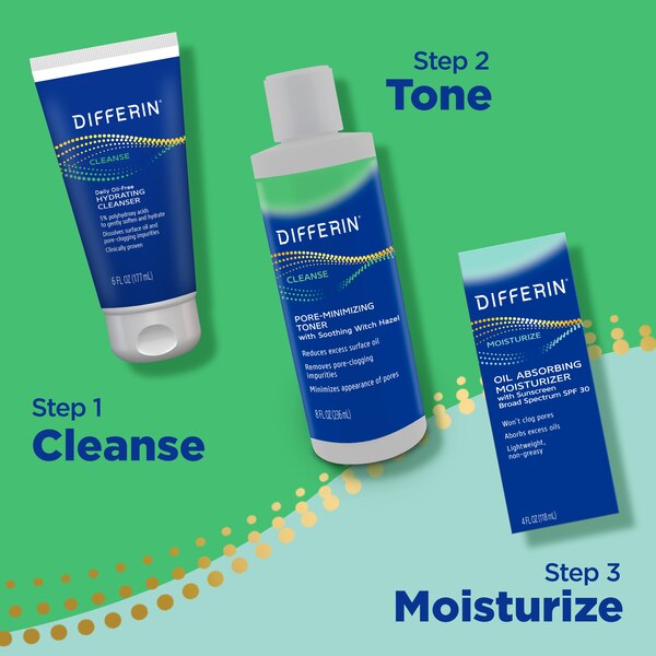 Differin Daily Oil-Free Hydrating Cleanser, 6 OZ