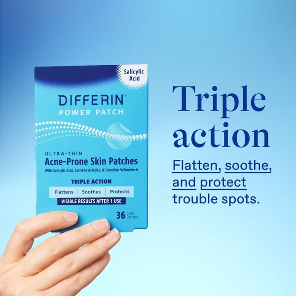 Differin Power Patch Acne-Prone Skin Patches, 36 CT