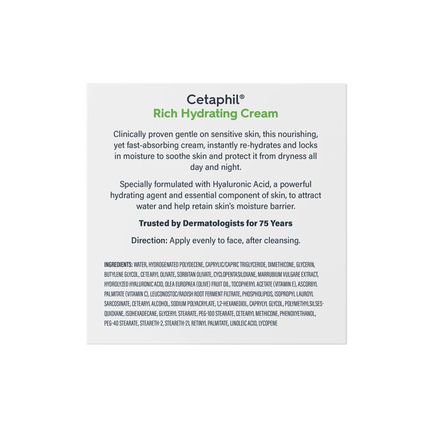Cetaphil Rich Hydrating Cream, 1.7 OZ