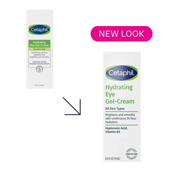 Cetaphil Hydrating Eye Gel Cream, 0.5 OZ