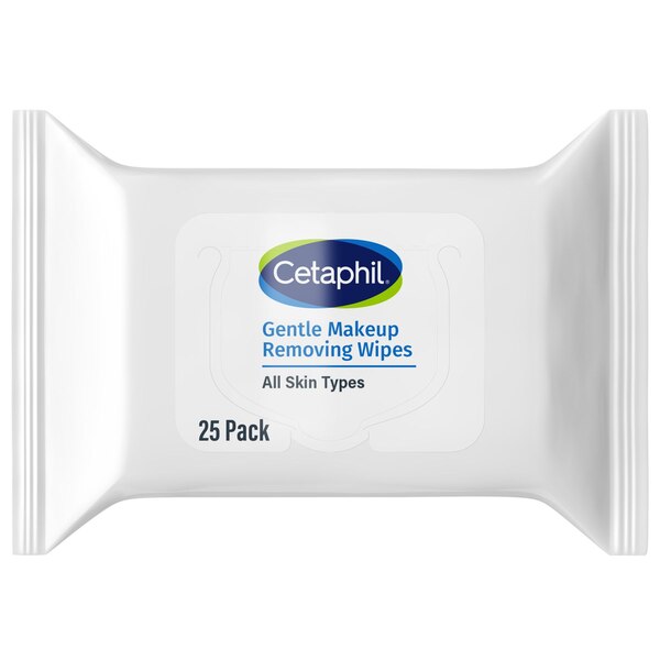 Cetaphil Gentle Makeup Removing Wipes, 25/Pack
