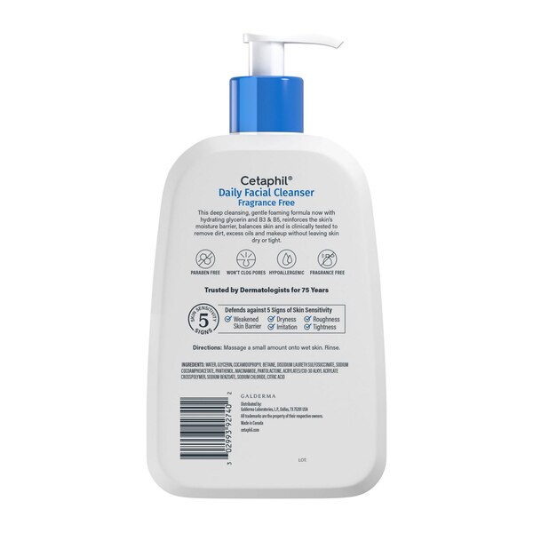 Cetaphil Daily Fragrance Free Facial Cleanser