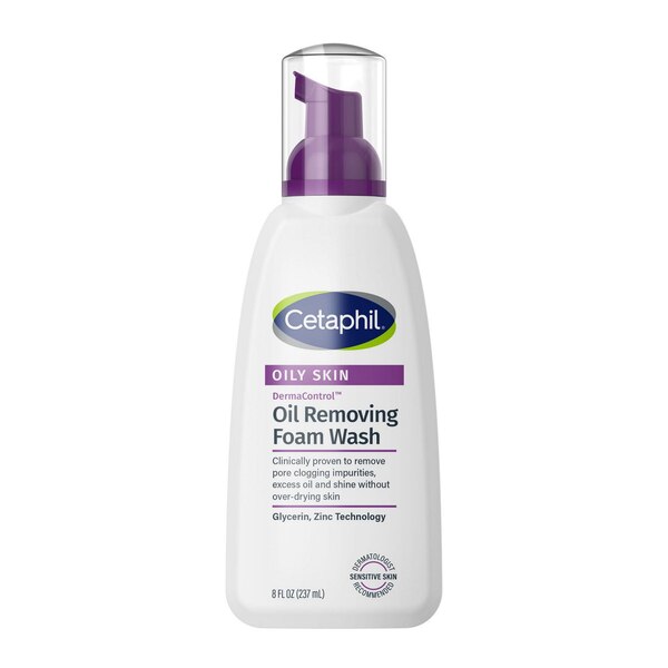 Cetaphil Pro DermaControl - Espuma de limpieza, elimina la grasitud, 8 oz