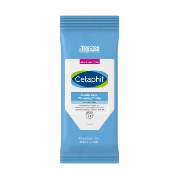 Cetaphil Gentle Skin Cleansing Cloth, 10CT