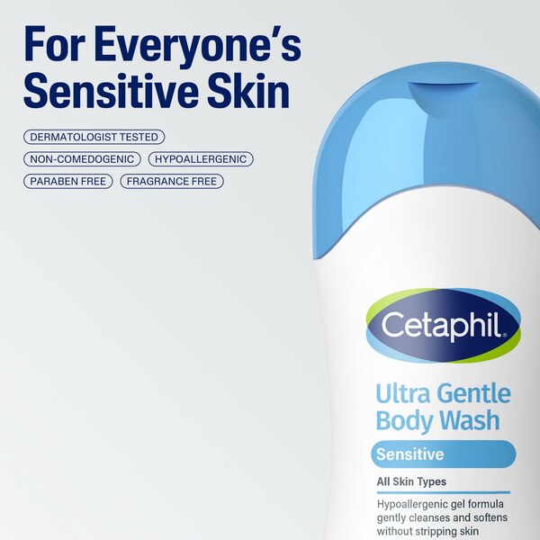 Cetaphil Ultra Gentle Body Wash, Fragrance Free
