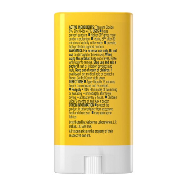 Cetaphil Sheer Mineral Sunscreen Stick SPF 50, 0.5 OZ