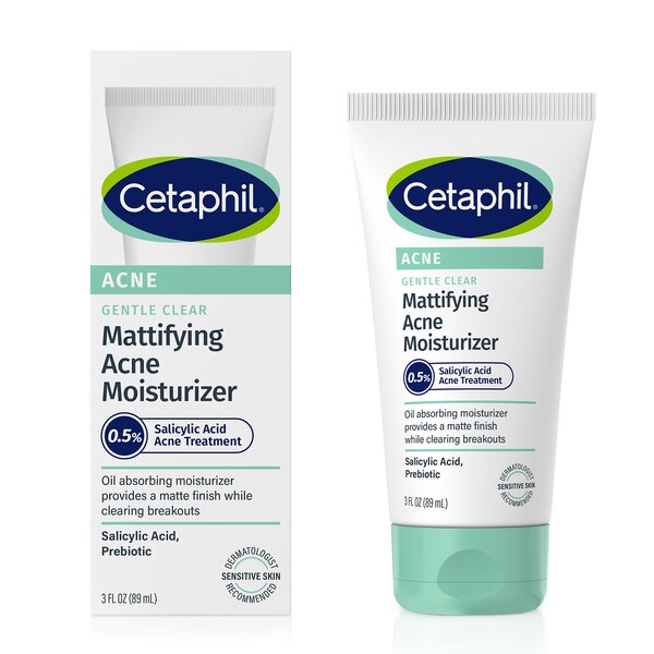 Cetaphil Gentle Clear Mattifying Acne Moisturizer, 3 OZ