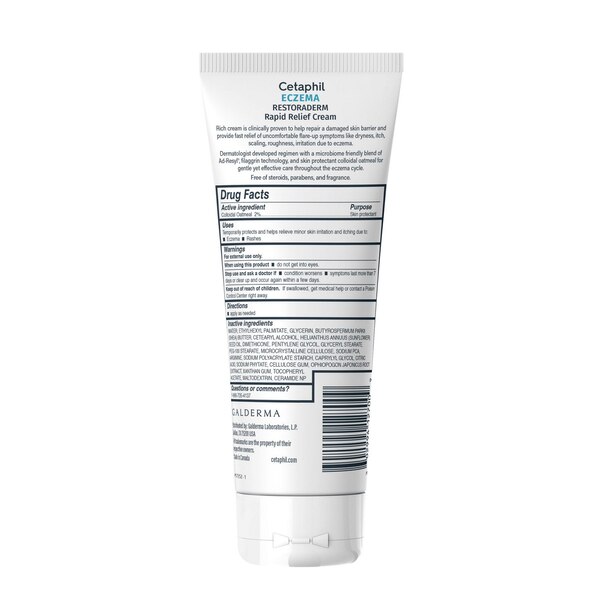 Cetaphil Eczema Restoraderm Flare-Up Relief Cream, 8 OZ
