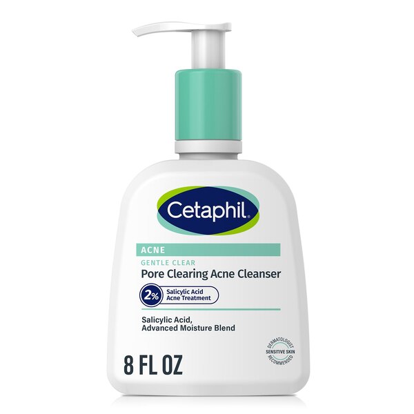 Cetaphil Gentle Clear Pore Clearing Acne Cleanser, 2% Salicylic Acid, 8 OZ