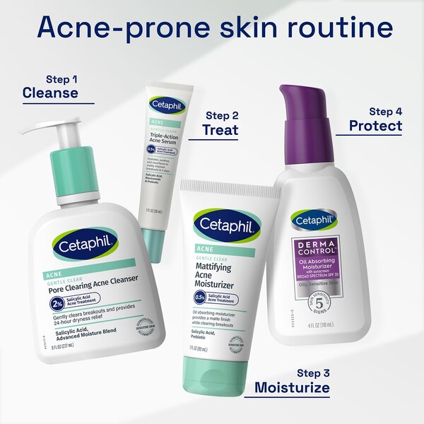 Cetaphil Gentle Clear Pore Clearing Acne Cleanser, 2% Salicylic Acid, 8 OZ