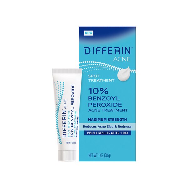 Differin Acne Spot Treatment, 10% Benzoyl Peroxide, 1 OZ