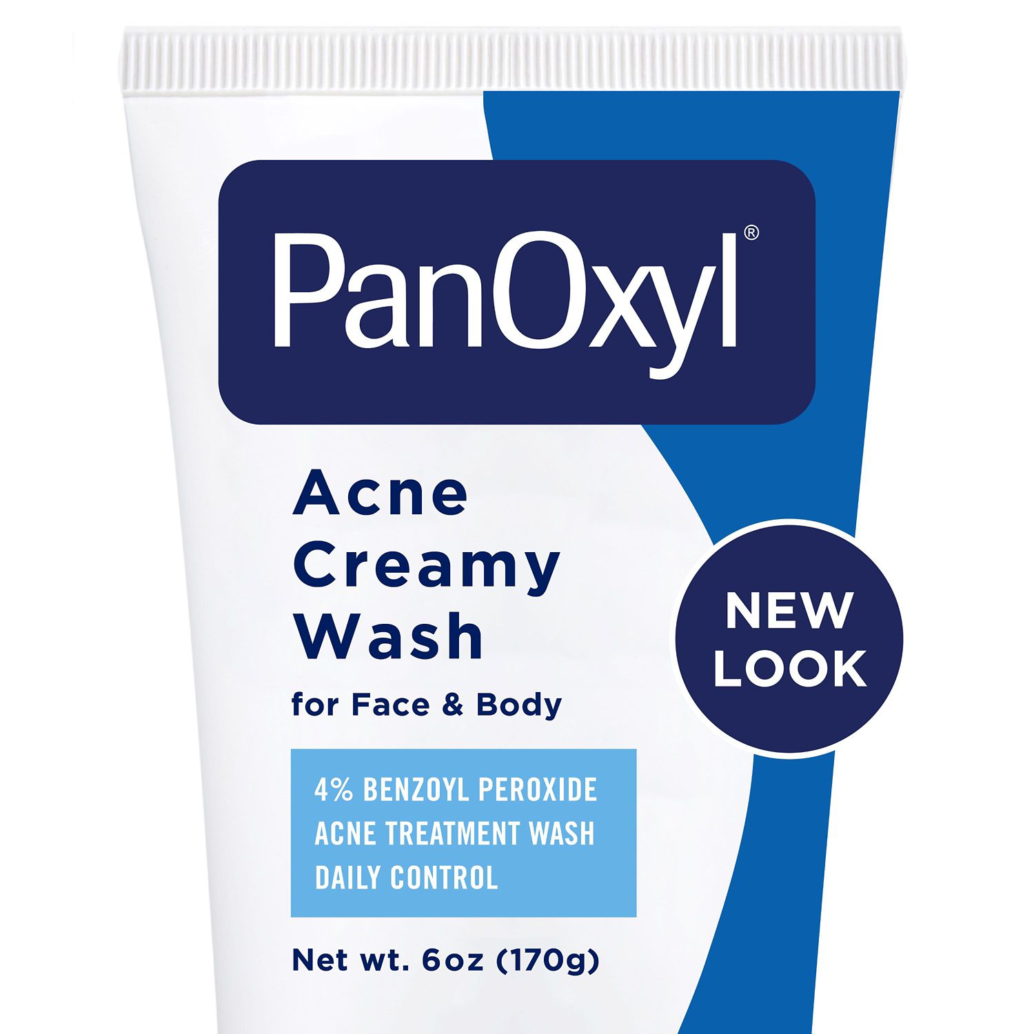 PanOxyl - Gel cremoso de limpieza profunda antiacné, control diario, 4% Benzoyl Peroxide, 6 oz