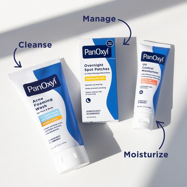 PanOxyl Foaming Wash, Maximum Strength Deep Cleaning with 10% Benzoyl Peroxide , 5.5 OZ