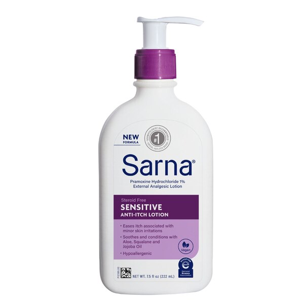 Sarna Sensitive Anti-Itch Lotion for Relief, 7.5 OZ