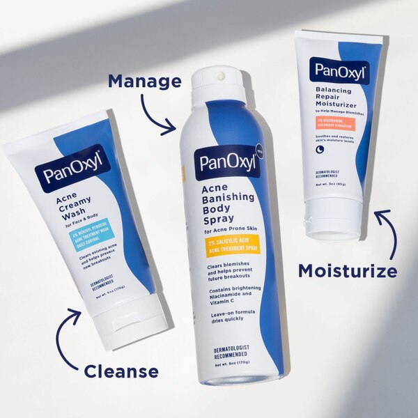 PanOxyl Acne Banishing Body Spray, 2% Salicylic Acid, 6 OZ