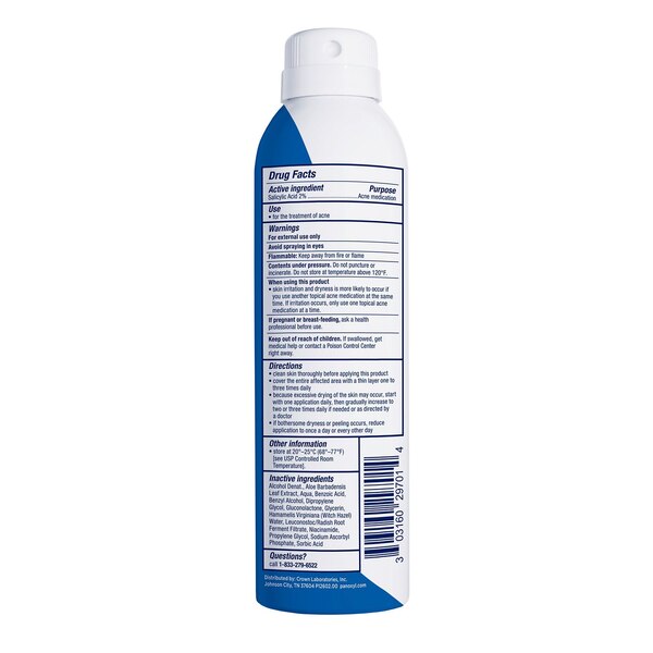 PanOxyl Acne Banishing Body Spray, 2% Salicylic Acid, 6 OZ