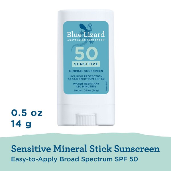 Blue Lizard Sensitive Mineral Sunscreen Stick, SPF 50