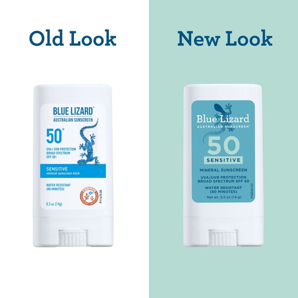 Blue Lizard Sensitive Mineral Sunscreen Stick, SPF 50
