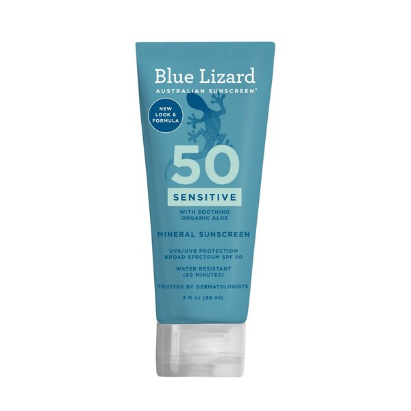 Blue Lizard Sensitive Mineral Sunscreen Lotion, SPF 50