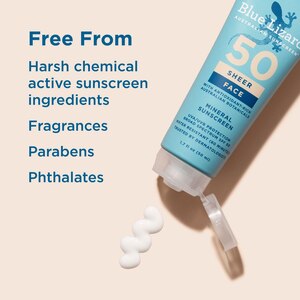 Blue Lizard Sheer Face Mineral Sunscreen Lotion, SPF 50