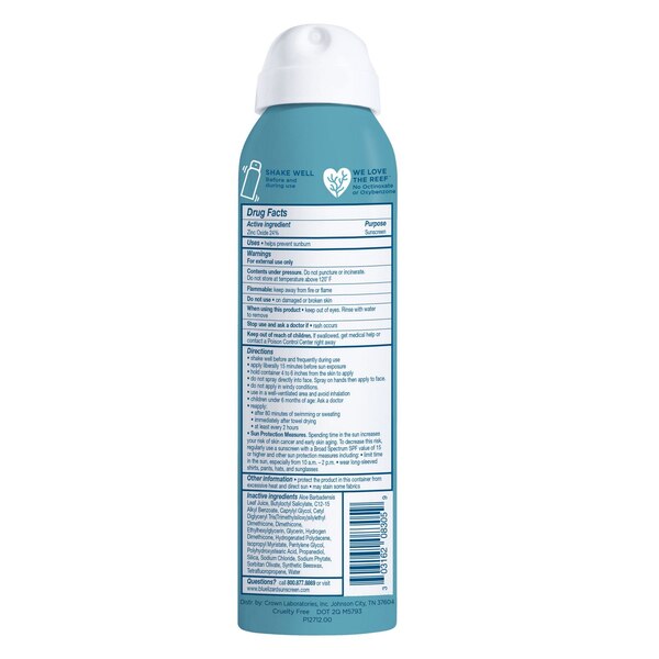 Blue Lizard Sensitive Mineral Sunscreen Spray, SPF 50