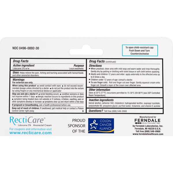 RectiCare Rapid Pain Relief Cream