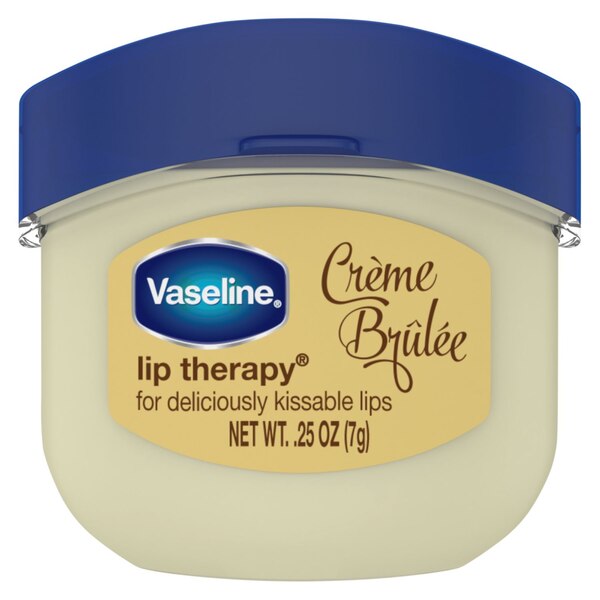 Vaseline Lip Therapy Mini Balm, Crème Brulee, 2 CT