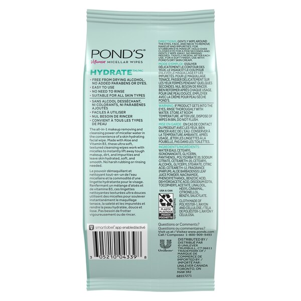 Pond's Vitamin Micellar Wipes