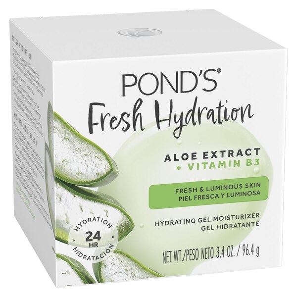 Pond's Fresh Hydration Gel Moisturizer, Aloe + Vit B3  3.4 OZ