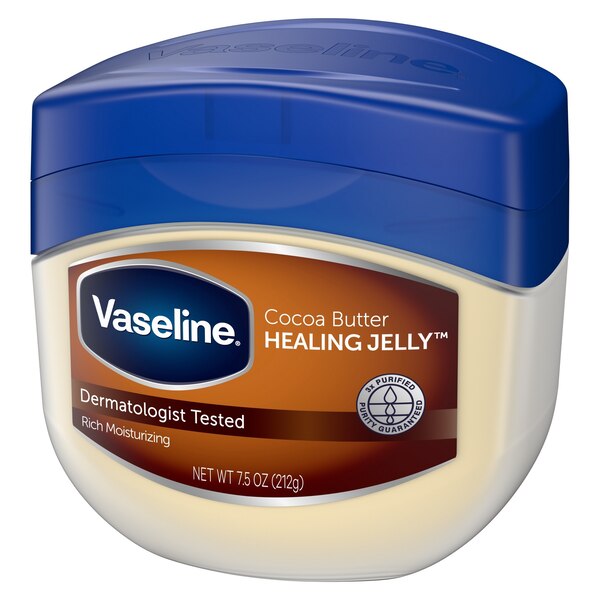 Vaseline Cocoa Butter Petroleum Jelly For Dry Cracked Skin, 7.5 OZ