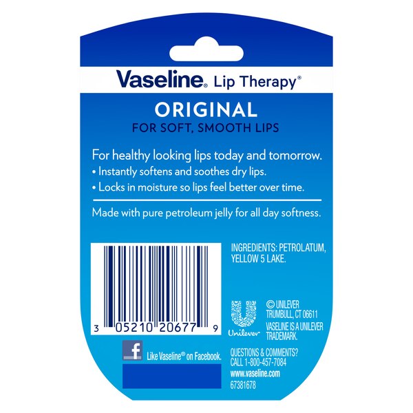 Vaseline Lip Therapy Balm Mini, 0.25 OZ