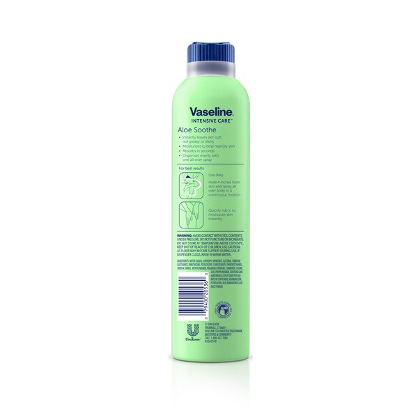 Vaseline Intensive Care Aloe Soothe Spray Lotion, 6.5 OZ