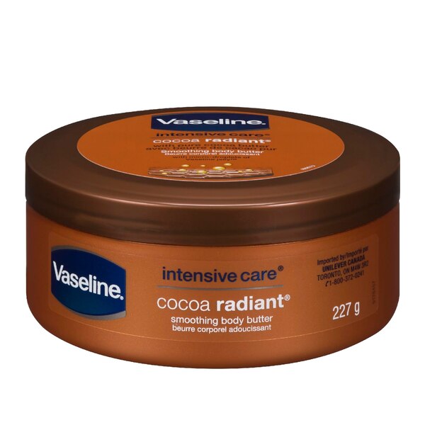 Vaseline Cocoa Radiant Body Butter Lotion, 8 OZ