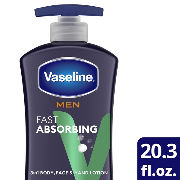 Vaseline Men Fast Absorbing Healing Moisture Body Lotion