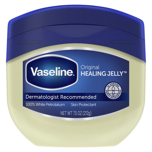 Vaseline Original Petroleum Jelly For Dry Cracked Skin and Eczema Relief, 7.5 OZ