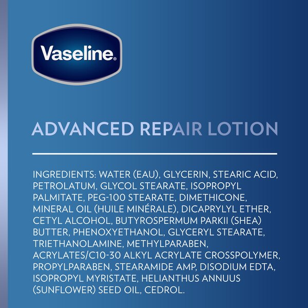 Vaseline Intensive Care Advanced Repair Unscented Body Lotion, 20.3 OZ
