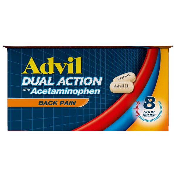 Advil Dual Action Acetaminophen and Ibuprofen Caplets